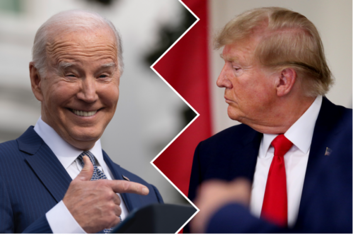    Джо Байден, Дональд Трамп.