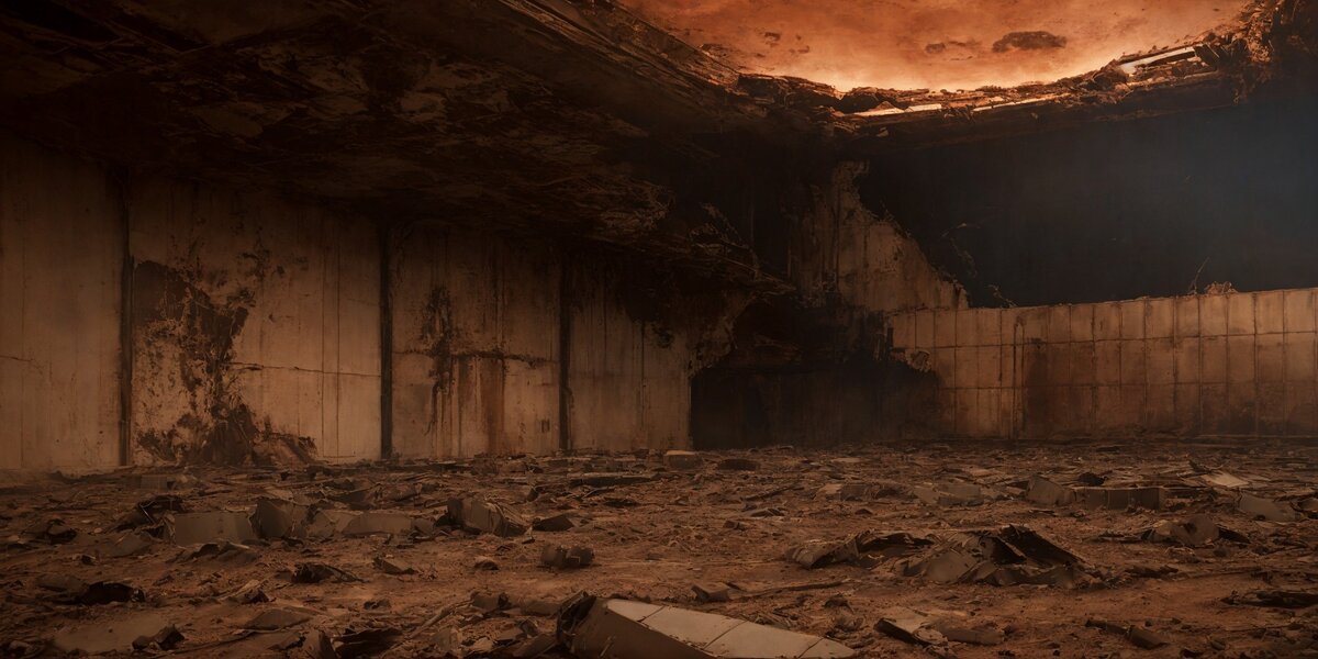 Вид изнутри. Бывшее хранилище ТВЭЛ