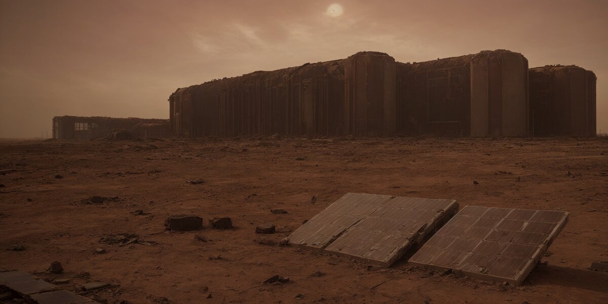 Вид снаружи на хранилище ОЯТ