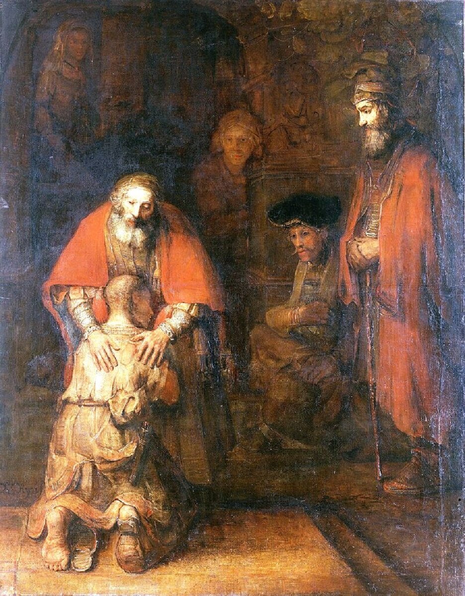 Рембрандт. Возвращение блудного сына (ок. 1666—1669 гг.). Источник иллюстрации: wikipedia.org.