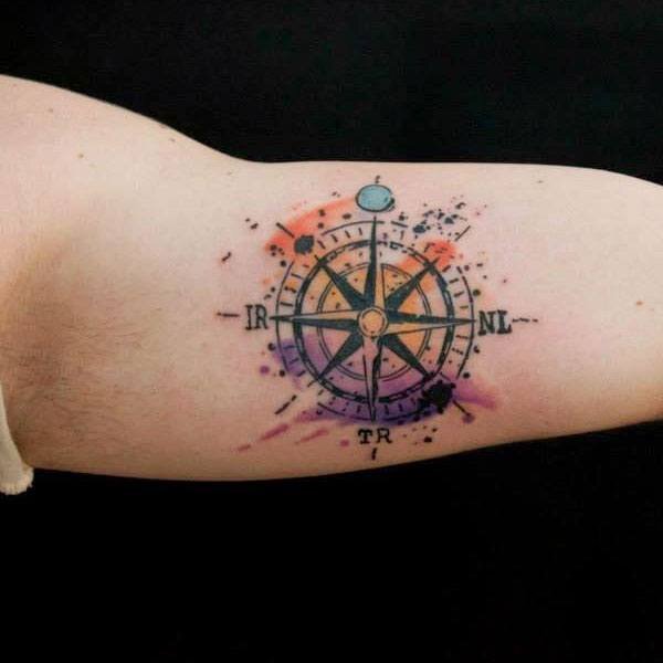 Значение тату компас для девушек и мужчин, фото, эскизы тату