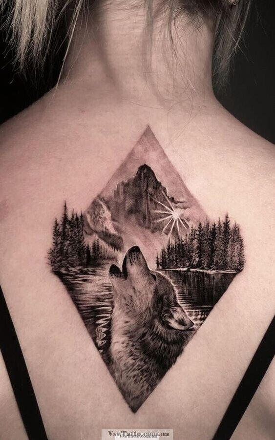 Значение татуировки с волком (70+ фото)