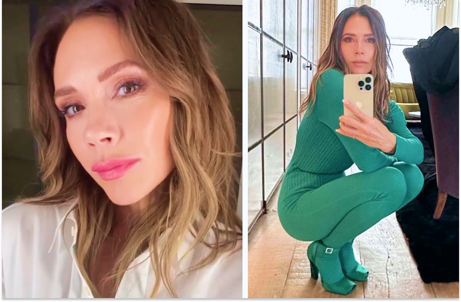 На фото: Виктория Кэролайн Бекхэм (1974) - британская модель, певица, дизайн и бизнесвумен, супруга известного футболиста Дэвида Бекхэма.