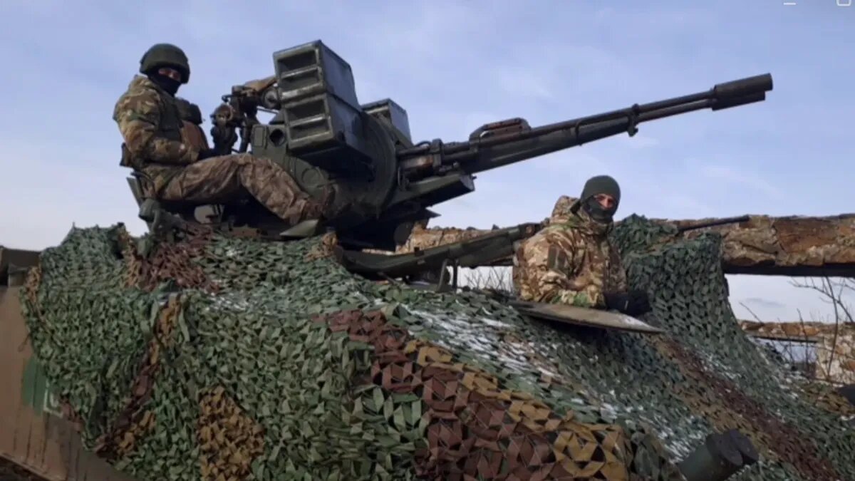 Бои продолжаются. Фото: кадр из видео https://t.me/mod_russia/32855