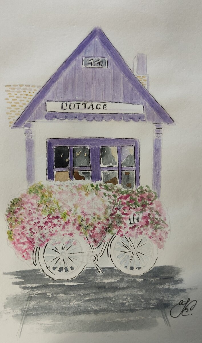 скетч акварель Елена К.