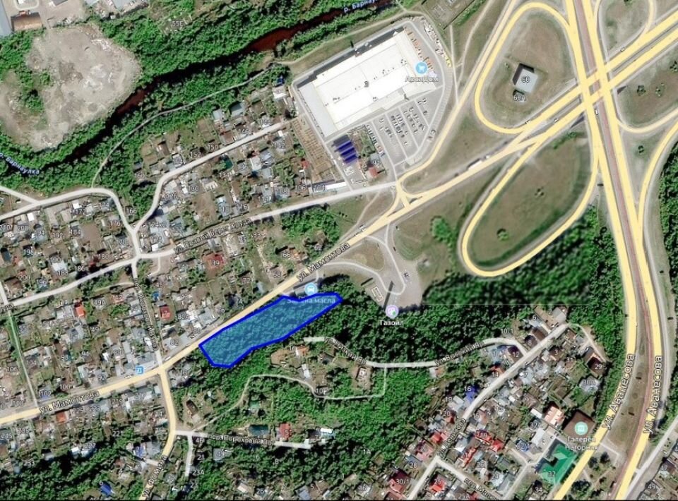 Расположение участка на улице Мамонтова, 145. Фото: Мастерская Владимира Золотова