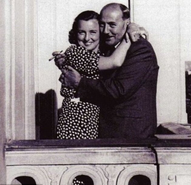 Альберт Геринг с женой Милой