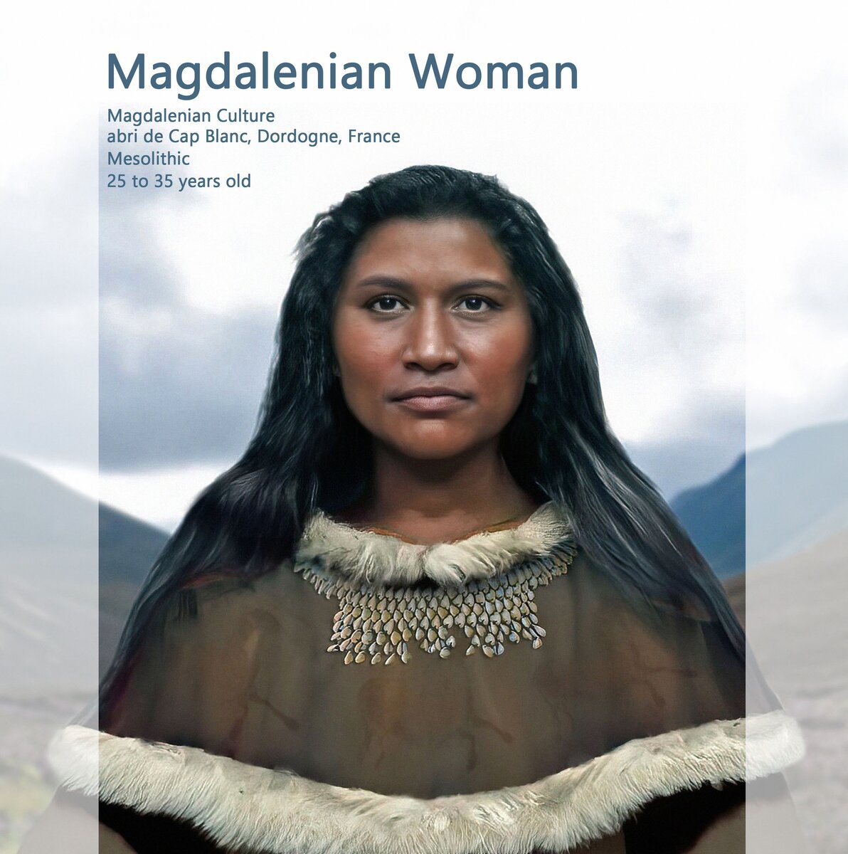 Портрет "Мадленской женщины" работы Филипа Эдвина.