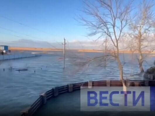    подтопление Кагальника // фото: скриншот видео телеканала ДОН-ТР