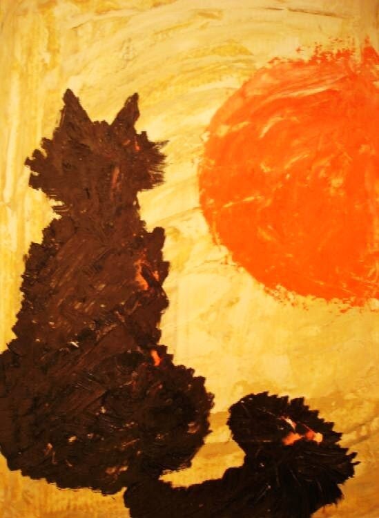 "Бенцион, Беня", масло, бумага, автор Елена Нечаева, ок.2005 г.