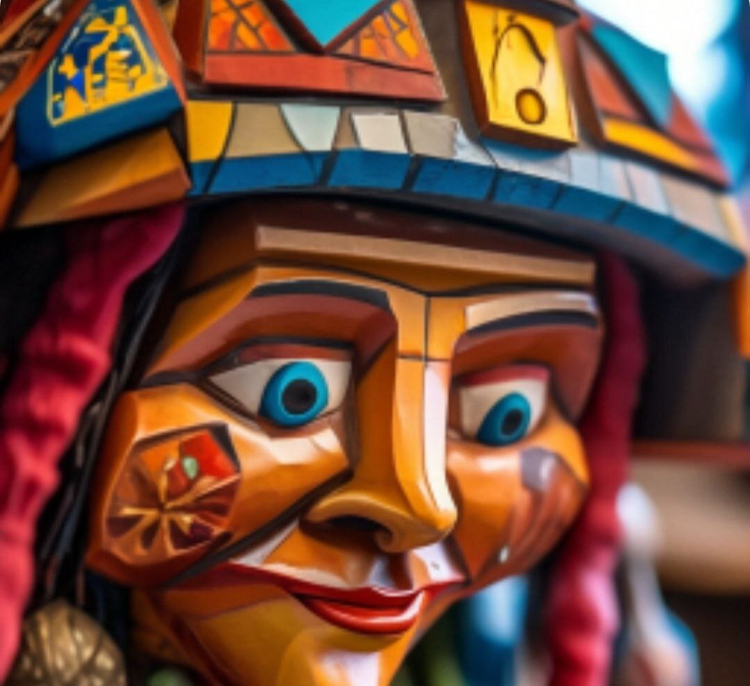 Картинка создана с помощью нейросети. Баба Яга