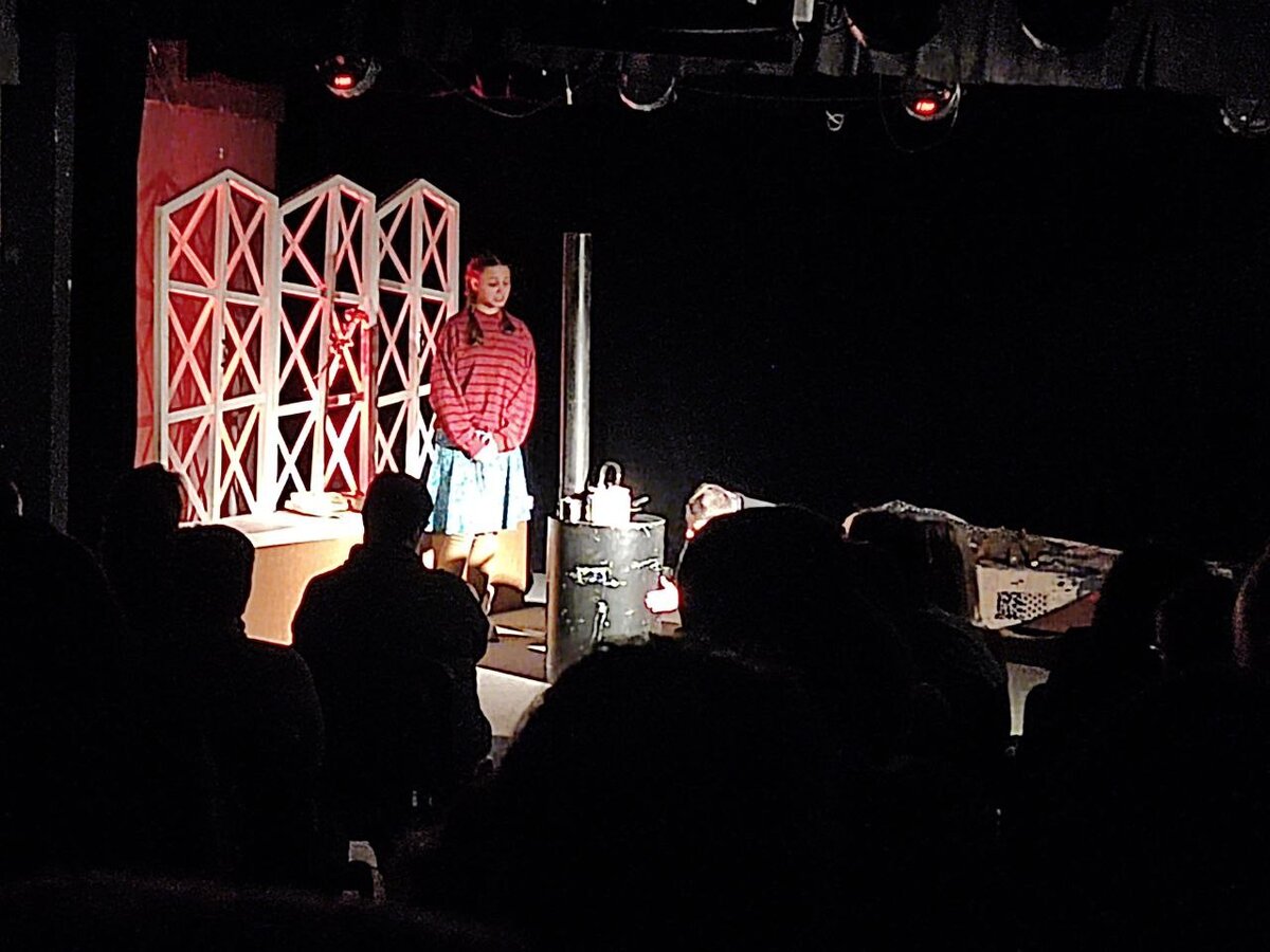 "Мой бедный Марат" спектакль на сцене театра-студии "Колесо" реж. Надежда Чиняева