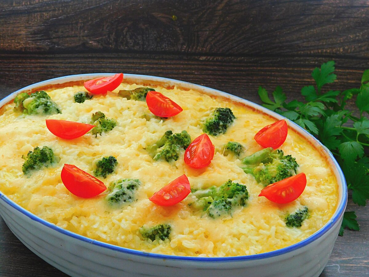 Запеканка с курицей и брокколи в духовке