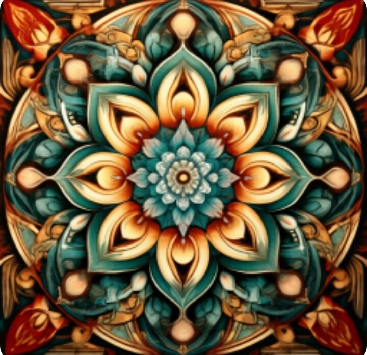 В некоторых культурах достигают гармонии с собой, медитируя на мандалу.