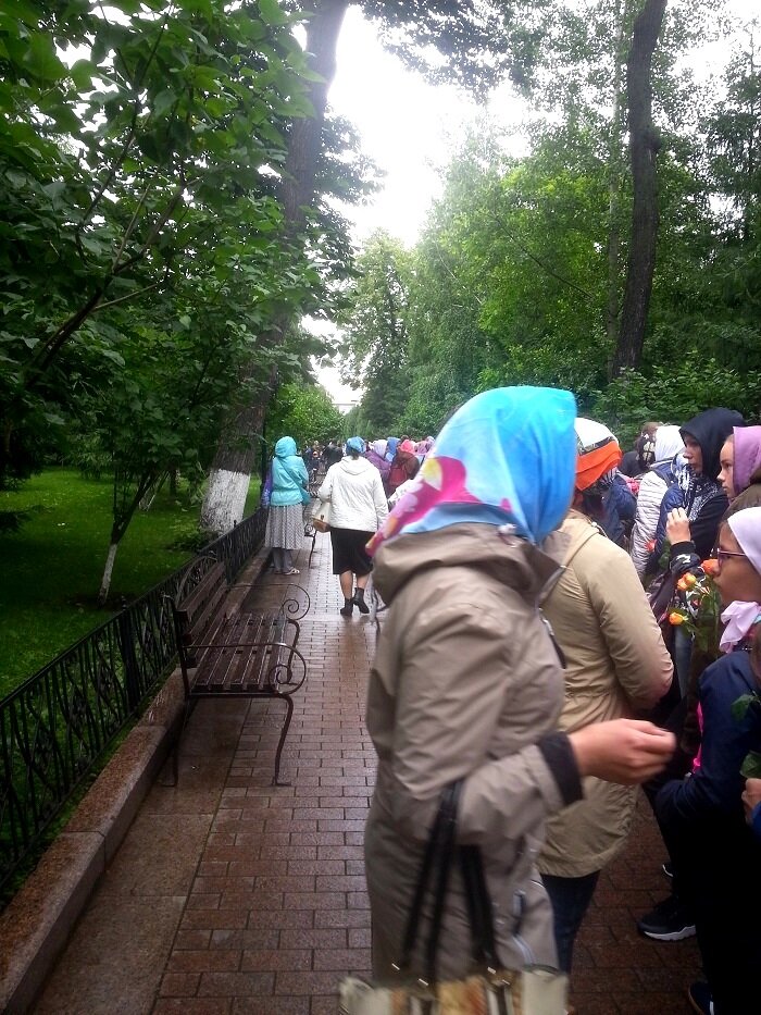 И в дождь, и в снег - очереди не иссякают...