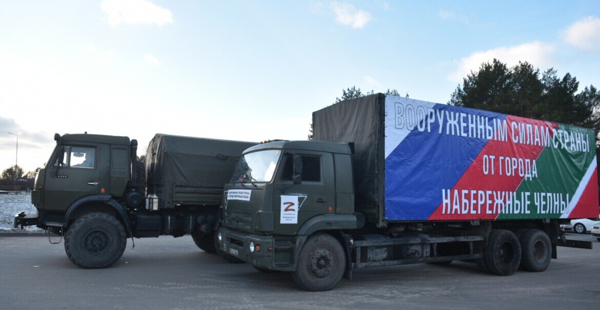 ​Недавно из Челнов в зону СВО отправили два большегруза с дорогостоящим оборудованием. Фото: nabchelny.ru