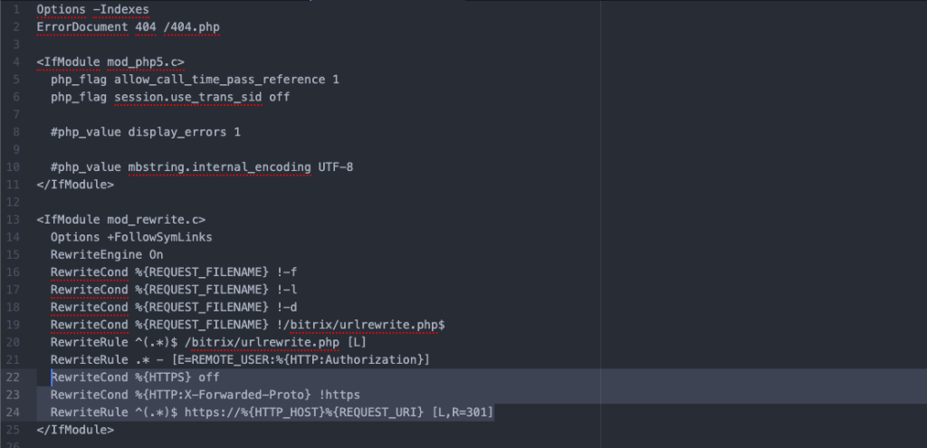 Редирект с http на https в 1C-Битрикс