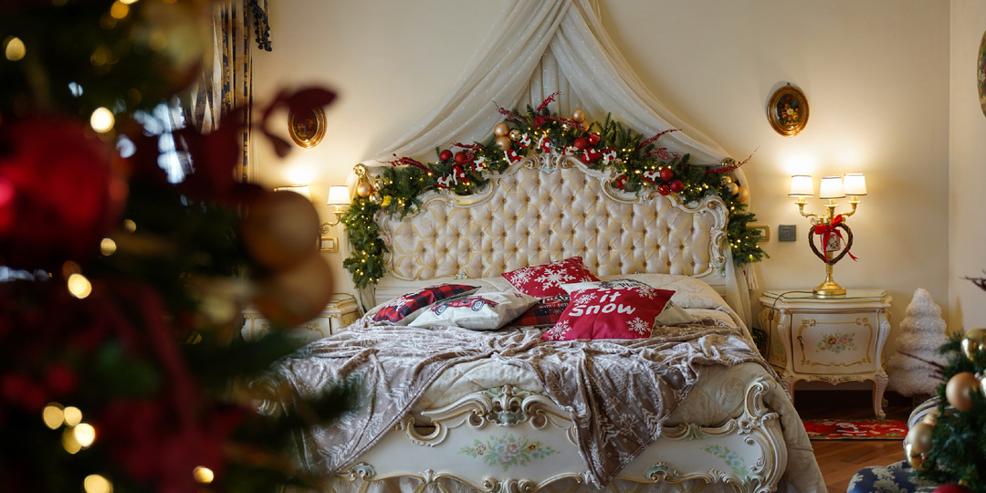 Как придать вашей спальне новогоднее настроение? 8 простых способов, как создать комнату мечты