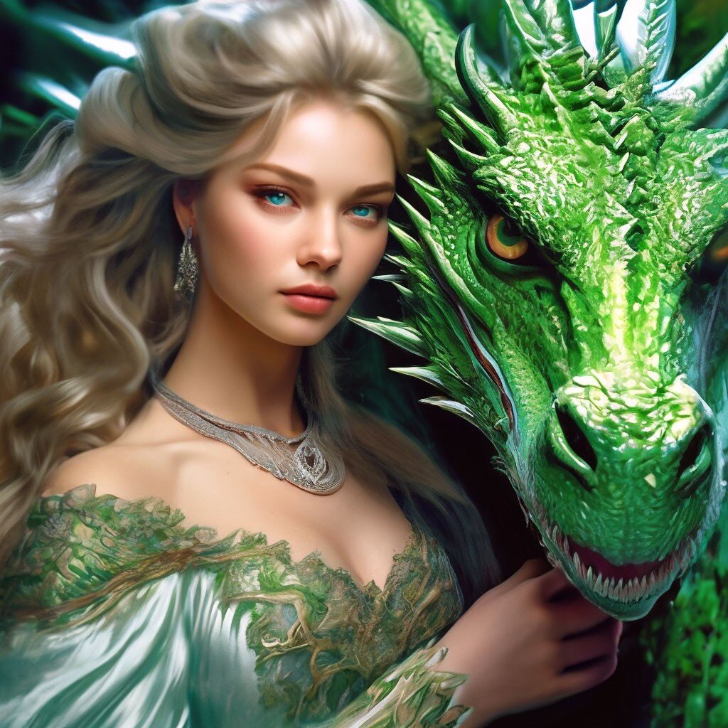 Стоковые фотографии по запросу Девушка и дракон
