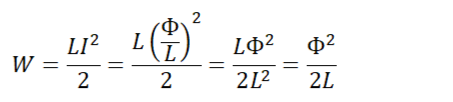Формула энергии магнитного поля