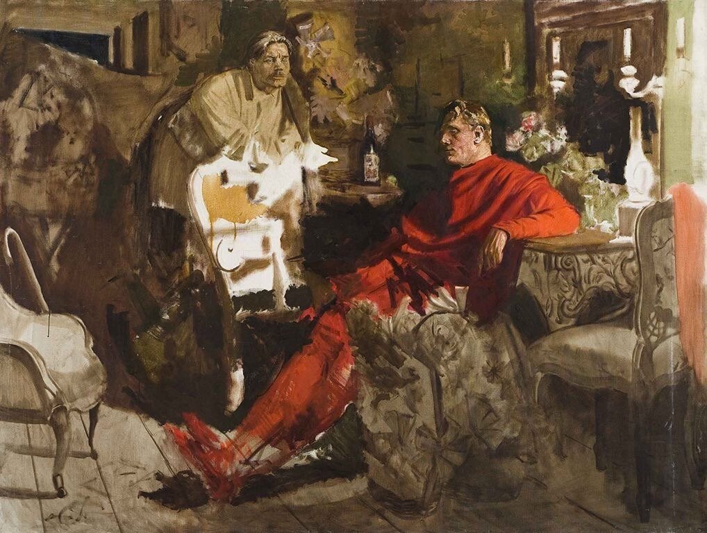 Г.М. Коржев-Чувелев «Горький и Шаляпин»