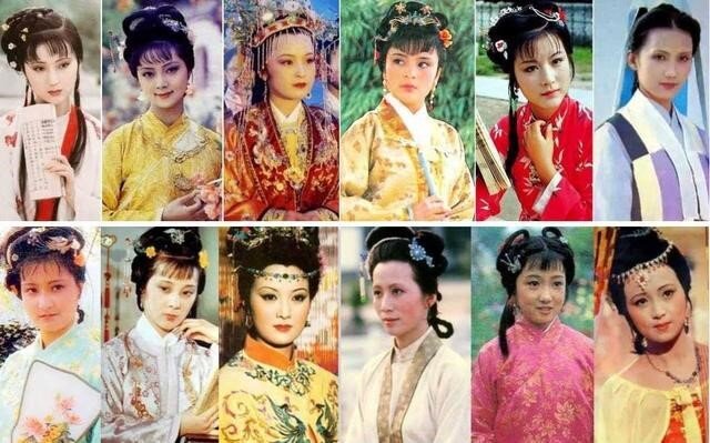 Двенадцать красавиц рода Жунго клана Цзя. Источник изображения: kknews.cc