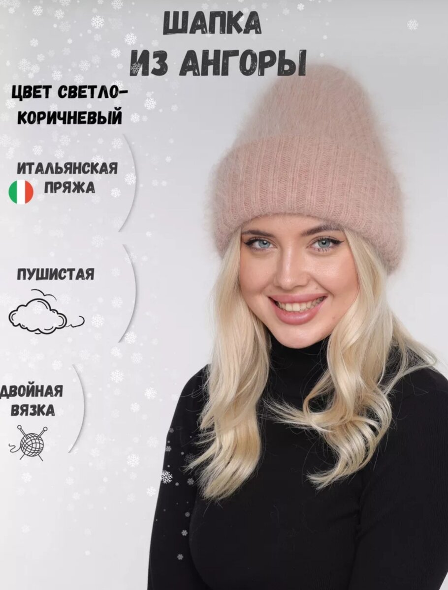 Шапка из ангоры, артикул 177024433, цена 1790 руб., продавец Ram Joggs.