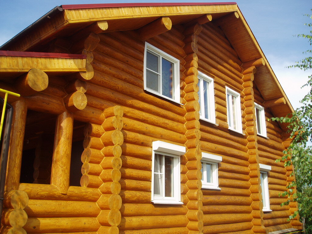 Хвойная 4. Фотобиблиотека реальных примеров покраски деревянных домов.