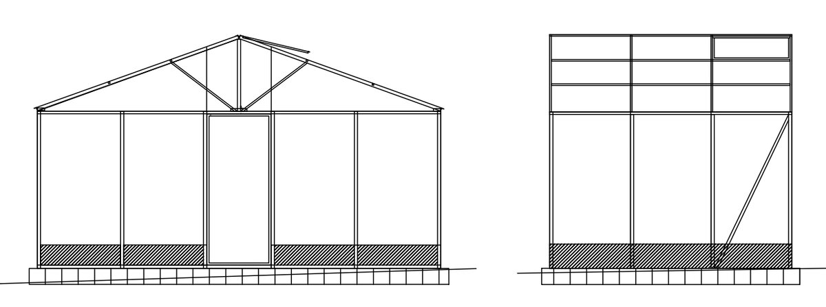 Теплица своими руками из профильной трубы чертежи