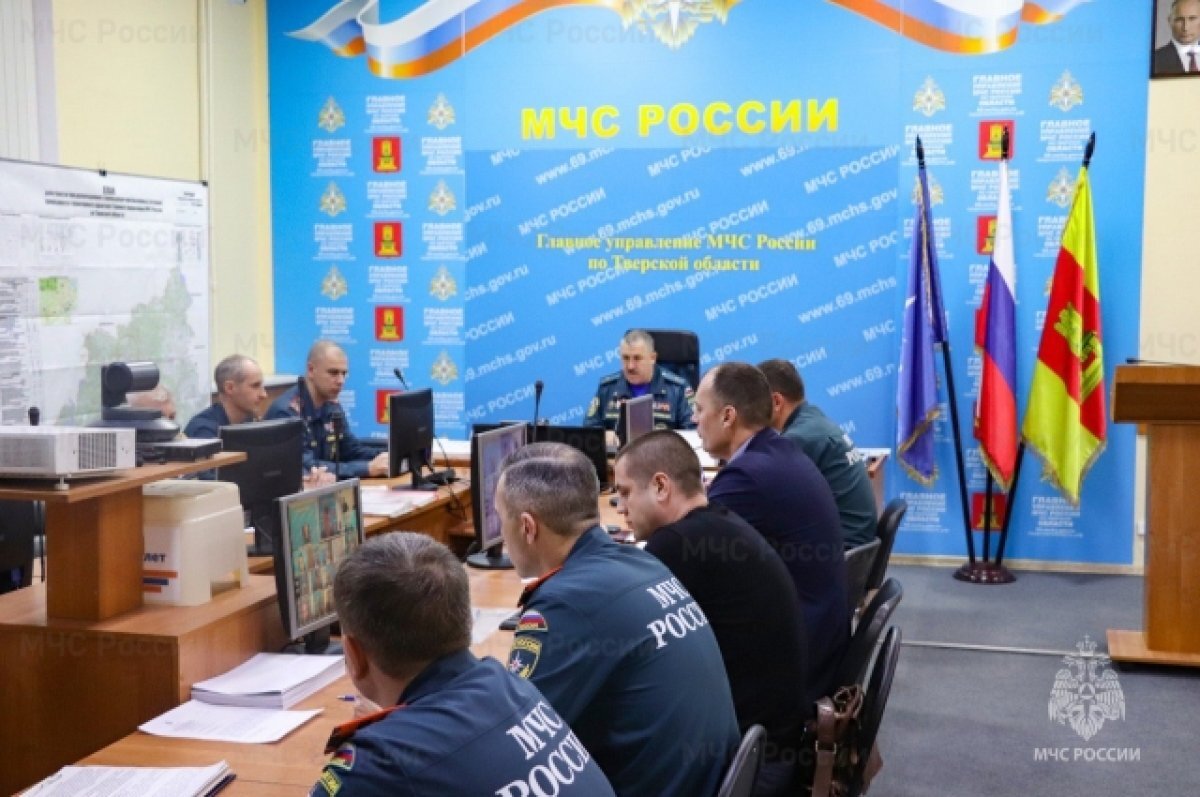    В Тверской области из-за метеоусловий сформирован круглосуточный Оперштаб
