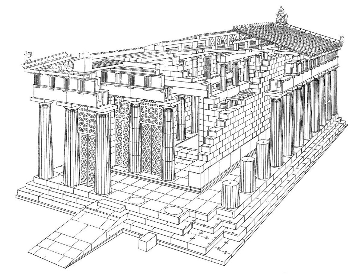 Схема античного храма