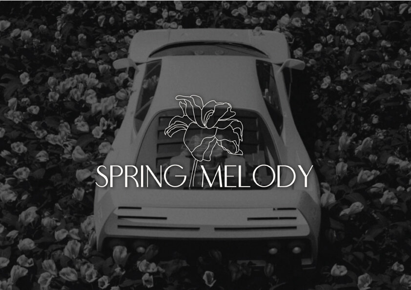 Концепция дизайна логотипа парфюмерного магазина Spring Melody