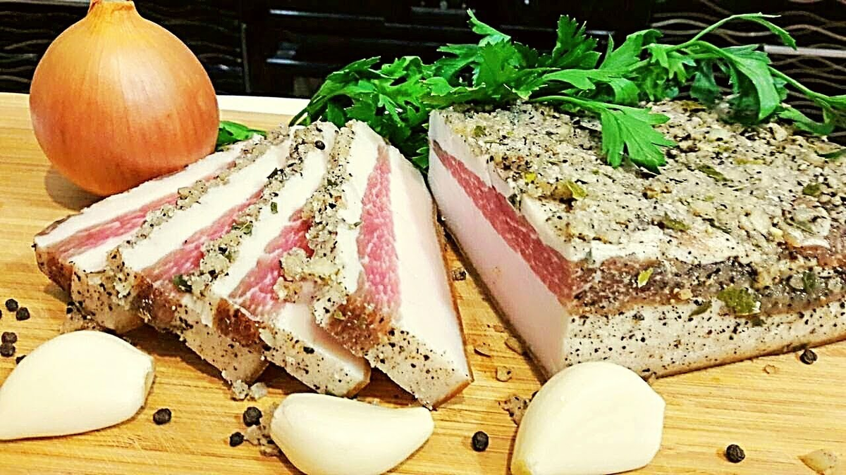 Рецепт очень вкусного сало