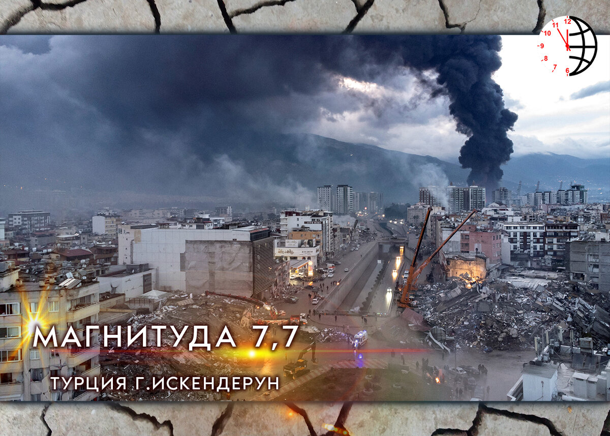 Землетрясения. Землетрясение в Турции, г. Искендерун, магнитуда 7.7.