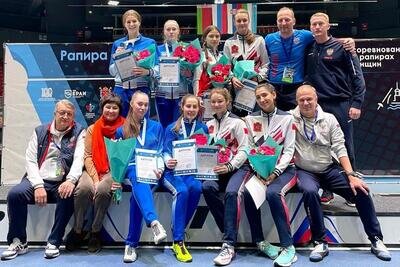    Спортсмены из Подмосковья на соревнованиях по фехтованию © Пресс-служба Министерства физической культуры и спорта Московской области