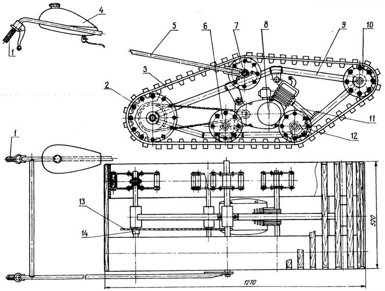 Снегоход своими руками сборки и чертежи (55 фото)