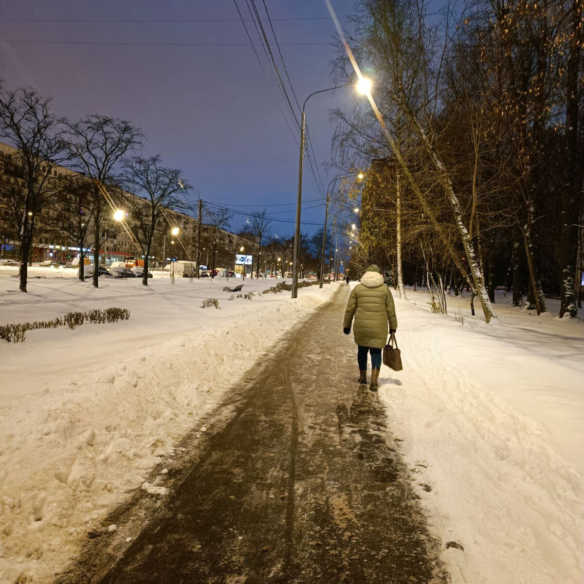 Накануне во второй половине дня в Петербурге пошел снег. Читайте на  