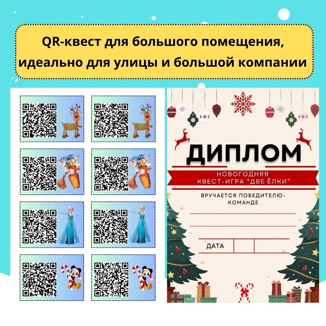 Сценарий новогоднего квеста 🎄"Две ёлки"🎄 - четыре варианта игры в одном ...