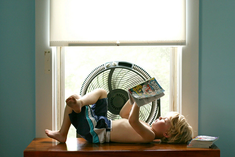 Как спастись от жары в комнате с южными окнами? 