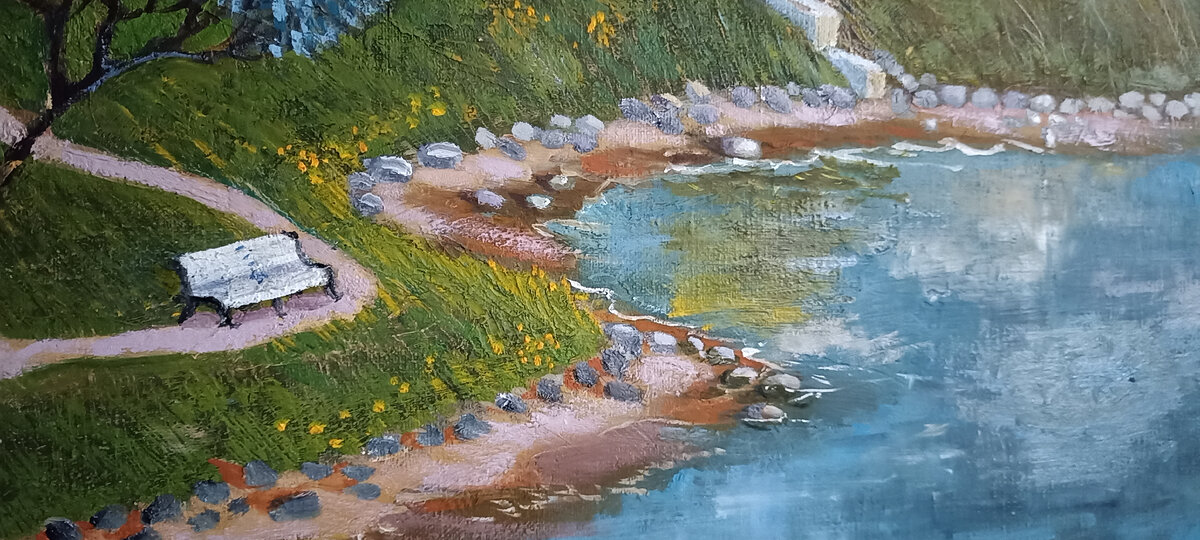 Ян. Диптих. Фрагмент. Холст, масло. 2023 г. Авторская работа