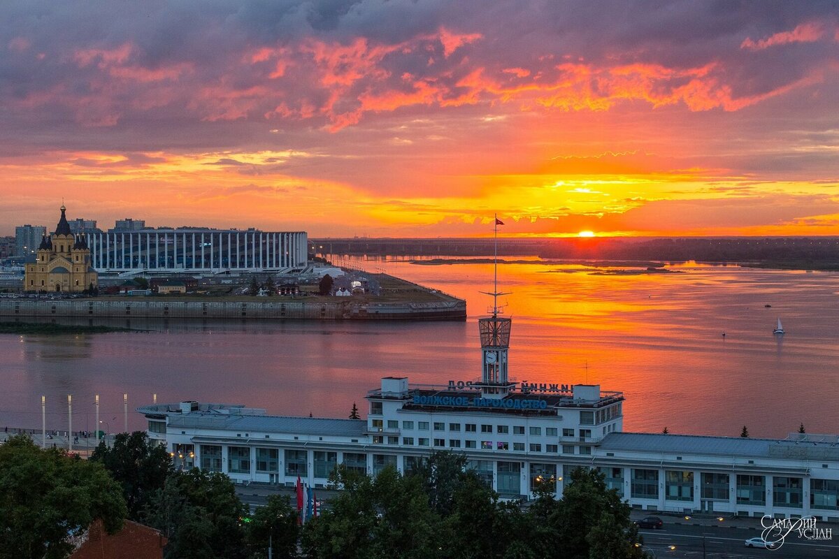Знаменитые нижегородские закаты над Волгой 