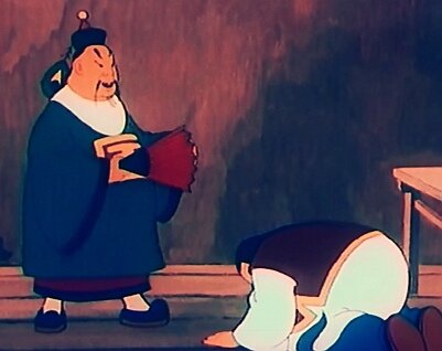 Кадр из мультфильма "Жёлтый аист" 