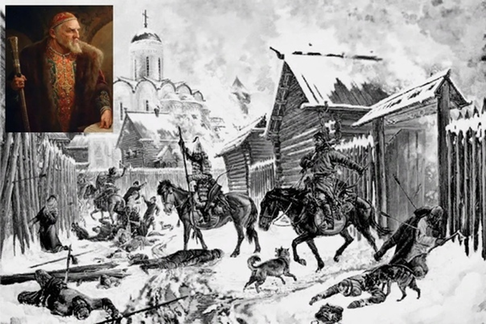 Лишился своих земель. 1565—1572 — Опричнина Ивана Грозного. Новгородский погром Ивана Грозного 1570. Опричники Ивана Грозного картина.