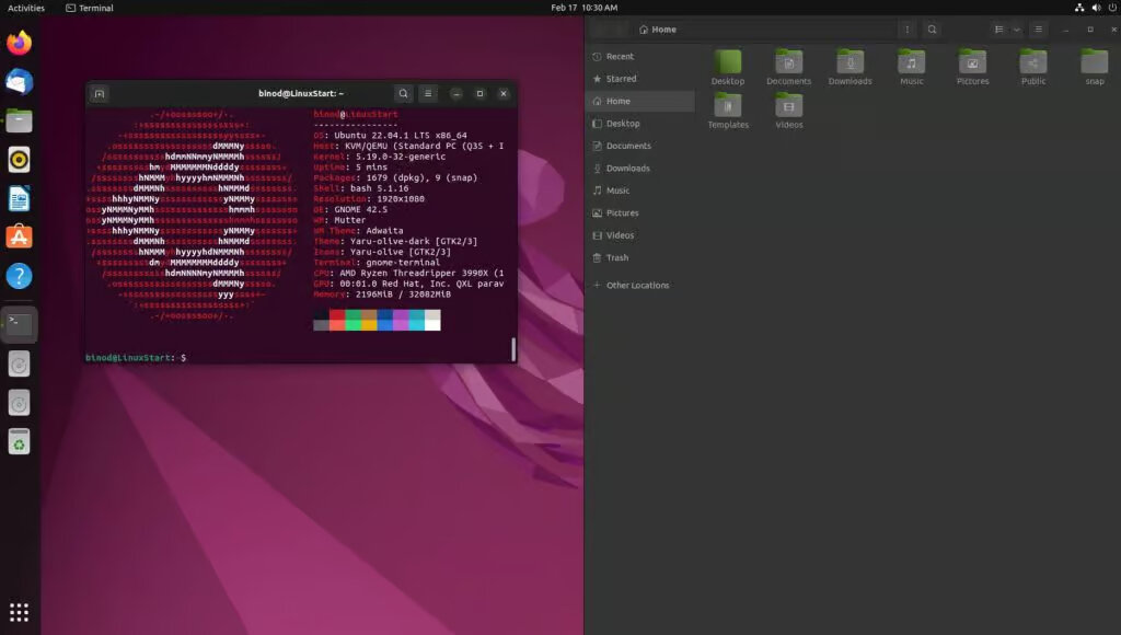 Ubuntu 22.04.1 LTS (Jammy Jellyfish) 