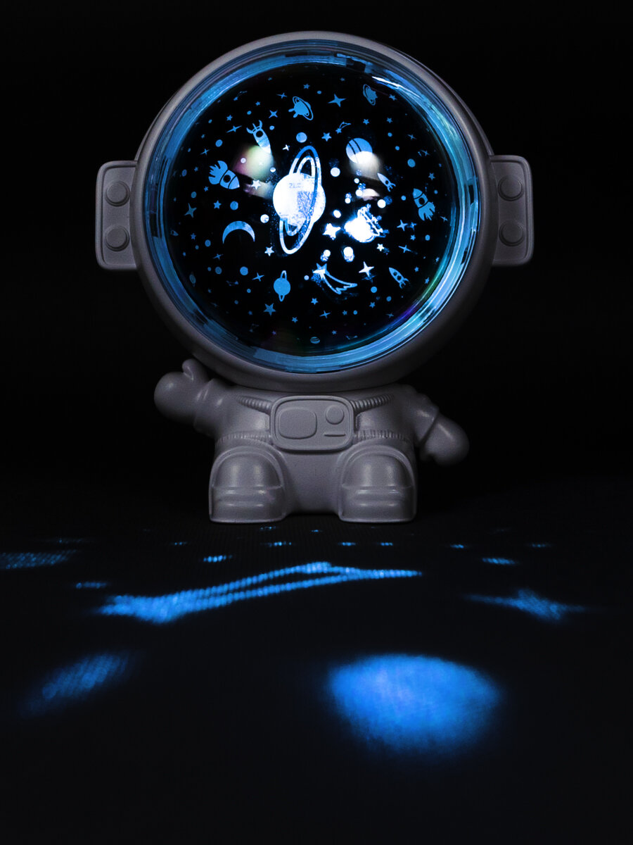 Уникальная игрушка-ночник с космосом. Дети будут в восторге! Планеты, ракеты, звезды на потолке и стене детской или на одеяле малыша. 