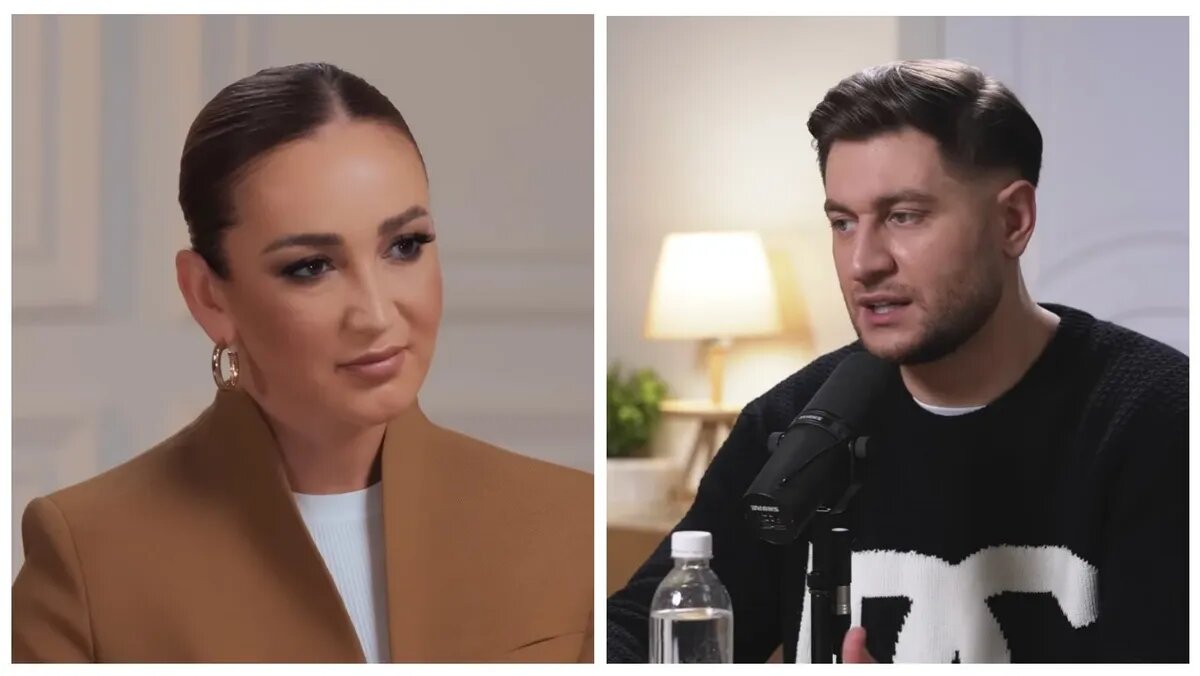 Ольга Бузова и Давид Манукян. Фото: стоп-кадры из интервью | Надежда Стрелец