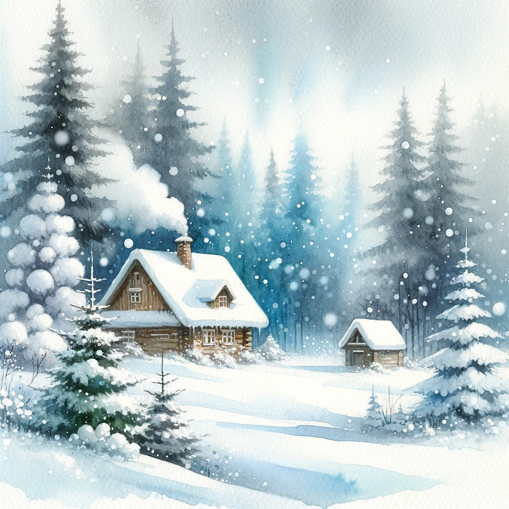 Набор из 6-ти открыток Снежинки