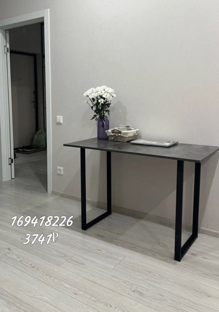 LarinLoft Стол письменный компьютерный лофт 110х60х75 см.