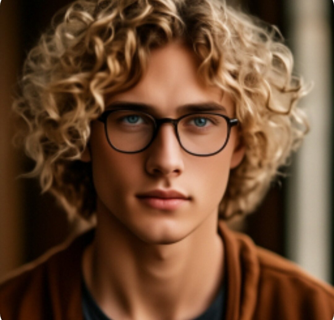 Таким ИИ видит моего сына☺ Есть сходство) 