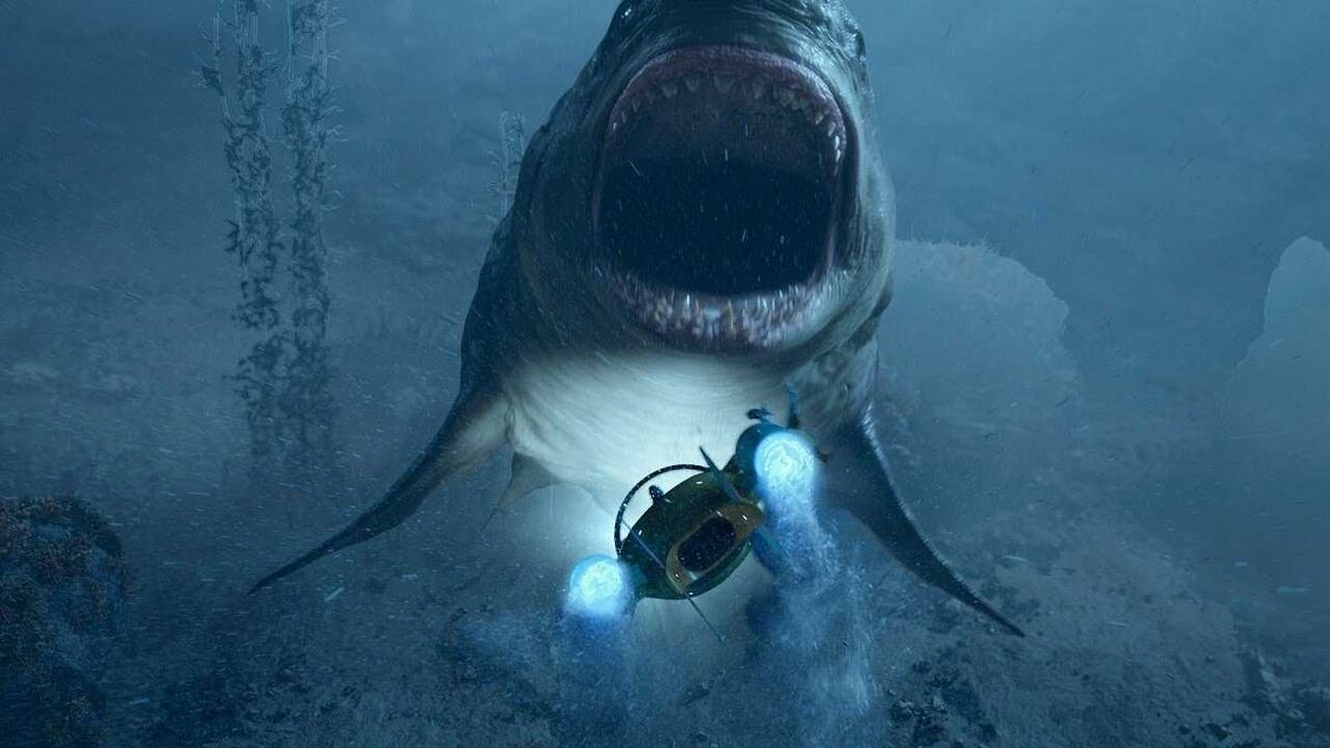 Нападение акулы МЕГАЛОДОН Мег монстр глубины 2018. Мег монстр глубины 2. Мег 1 бездна